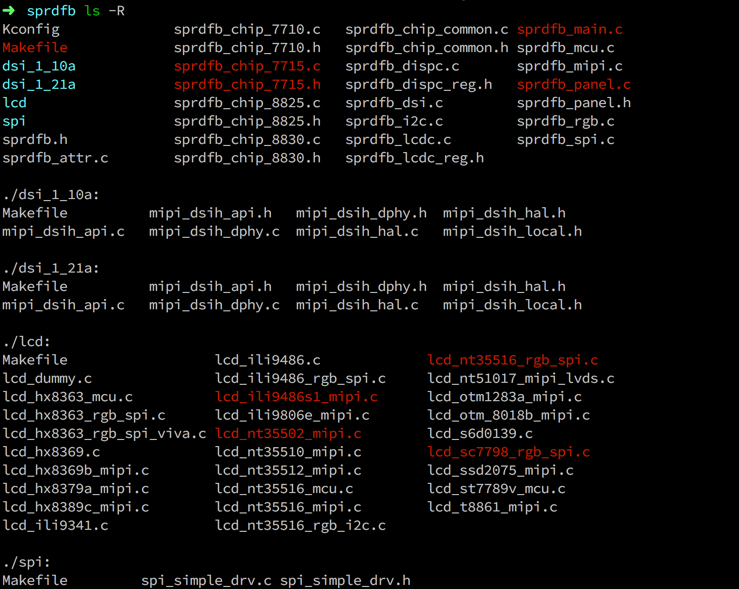 sprdfb kernel code